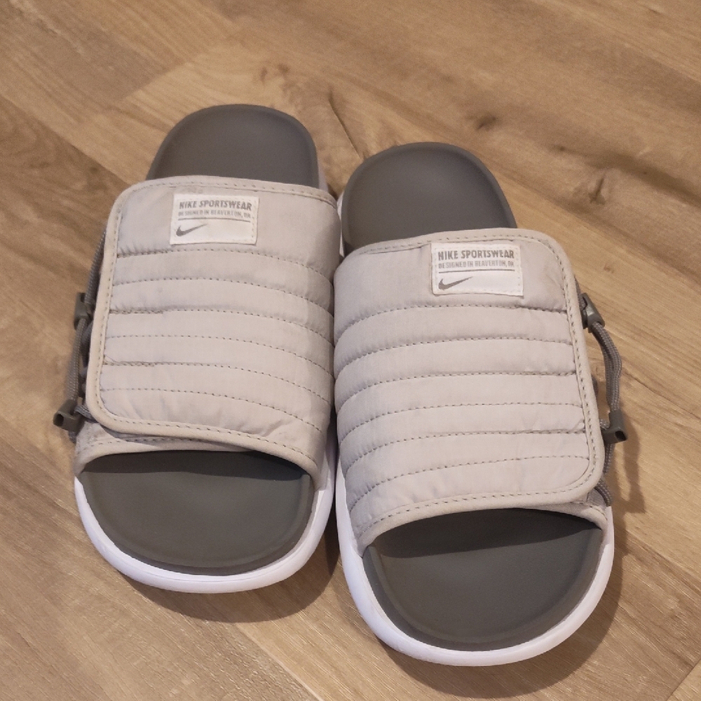 Nike Light Gray Asuna Slides